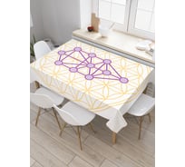 Прямоугольная скатерть JoyArty Научный узор из сатена tc_19507_120x145