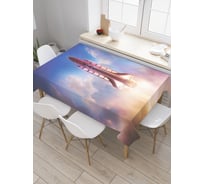 Прямоугольная скатерть JoyArty Старт Шаттла из сатена tc_9888_120x145