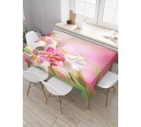 Прямоугольная скатерть JoyArty История с цветами из сатена tc_2737_120x145