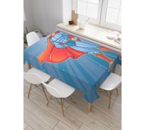 Прямоугольная скатерть JoyArty Мощь супергероя из сатена tc_378770_120x145