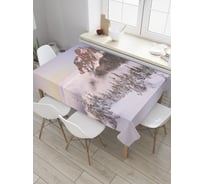 Прямоугольная скатерть JoyArty Зимняя вершина из сатена tc_28370_120x145