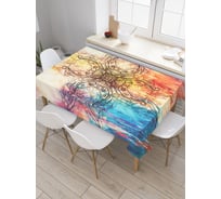 Прямоугольная скатерть JoyArty Геометрический знак из сатена tc_19044_120x145