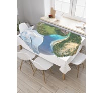 Прямоугольная скатерть JoyArty Жизнь на Земле из сатена tc_37986_120x145