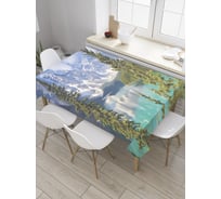 Прямоугольная скатерть JoyArty Зимняя обитель из сатена tc_9300_120x145