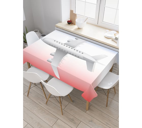 Прямоугольная скатерть JoyArty Радужные перевозки из сатена tc_5620_120x145 1