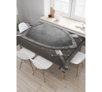 Прямоугольная скатерть JoyArty Средневековый щит из сатена tc_9485_120x145