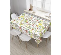 Прямоугольная скатерть JoyArty Записки химика из сатена tc_31313_120x145