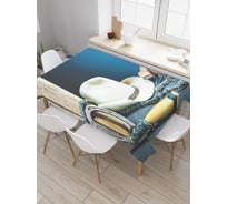 Прямоугольная скатерть JoyArty Жизнь ковбоя из сатена tc_23097_120x145