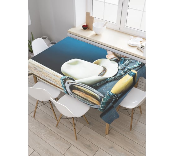 Прямоугольная скатерть JoyArty Жизнь ковбоя из сатена tc_23097_120x145 1