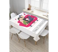 Прямоугольная скатерть JoyArty Семья из сатена tc_91990_120x145