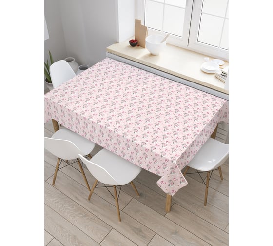 Прямоугольная скатерть JoyArty Год свиньи из сатена tc_78054_120x145 1