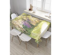 Прямоугольная скатерть JoyArty Деревья на обочине из сатена tc_28557_120x145