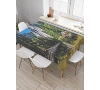 Прямоугольная скатерть JoyArty Прозрачный водоем из сатена tc_19031_120x145