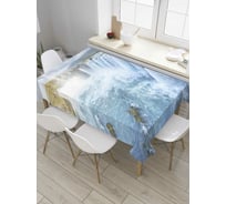 Прямоугольная скатерть JoyArty Водопадный рай из сатена tc_8453_120x145