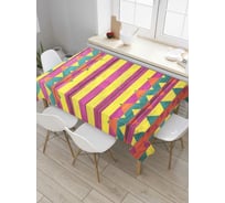 Прямоугольная скатерть JoyArty Дикие зигзаги из сатена tc_4332_120x145