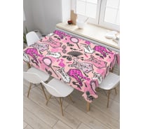 Прямоугольная скатерть JoyArty Модные странности из сатена tc_19083_120x145