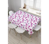 Прямоугольная скатерть JoyArty Сладкие сердечки из сатена tc_28542_120x145