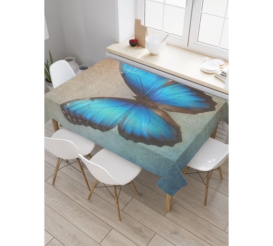 Прямоугольная скатерть JoyArty Спокойствие бабочки из сатена tc_3534_120x145 1