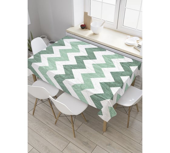Прямоугольная скатерть JoyArty Зигзаги древности из сатена tc_9016_120x145 1