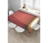 Прямоугольная скатерть JoyArty Пустая сцена из сатена tc_8208_120x145