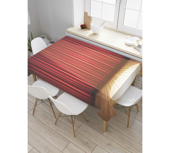 Прямоугольная скатерть JoyArty Пустая сцена из сатена tc_8208_120x145 1