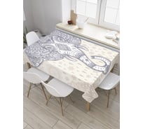 Прямоугольная скатерть JoyArty Индуистский бог из сатена tc_35387_120x145