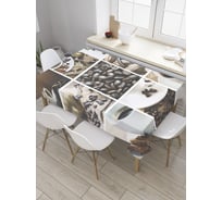 Прямоугольная скатерть JoyArty Рецепт кофе из сатена tc_32054_120x145
