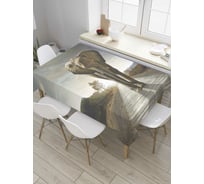Прямоугольная скатерть JoyArty Слоновая дорога из сатена tc_8248_120x145