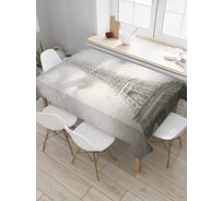 Прямоугольная скатерть JoyArty Дождливый Париж из сатена tc_4540_120x145