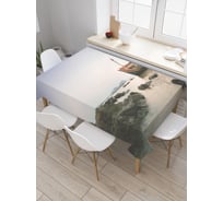 Прямоугольная скатерть JoyArty Гибель корабля из сатена tc_20543_120x145