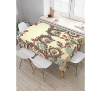 Прямоугольная скатерть JoyArty Завиточная преграда из сатена tc_29450_120x145