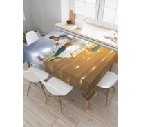 Прямоугольная скатерть JoyArty Над трибуной из сатена tc_378801_120x145