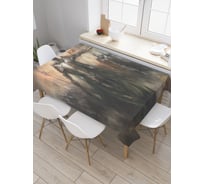 Прямоугольная скатерть JoyArty Могучие всадники из сатена tc_19123_120x145