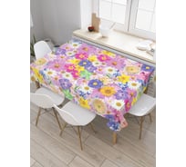 Прямоугольная скатерть JoyArty Симфония с цветов из сатена tc_3790_120x145
