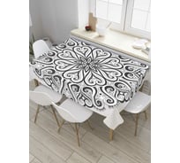 Прямоугольная скатерть JoyArty Деко Мандала из сатена tc_32929_120x145