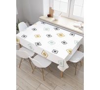 Прямоугольная скатерть JoyArty Закрашенные квадраты из сатена tc_37316_120x145