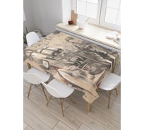 Прямоугольная скатерть JoyArty Солдатская дисциплина из сатена tc_20142_120x145