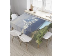Прямоугольная скатерть JoyArty Горный пейзаж из сатена tc_31436_120x145