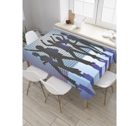 Прямоугольная скатерть JoyArty Диско 80-тых из сатена tc_33627_120x145