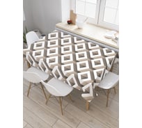 Прямоугольная скатерть JoyArty Рельефная клетка из сатена tc_23288_120x145