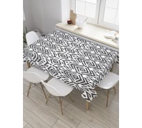 Прямоугольная скатерть JoyArty Греческий орнамент из сатена tc_34027_120x145