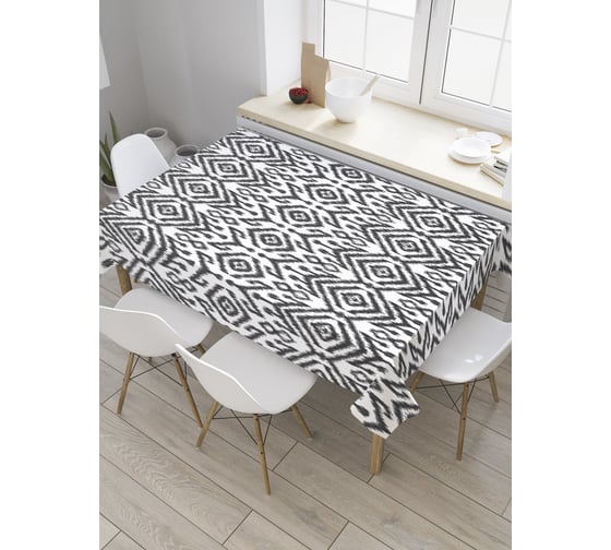 Прямоугольная скатерть JoyArty Греческий орнамент из сатена tc_34027_120x145 1