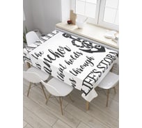 Прямоугольная скатерть JoyArty Семья - это якорь из сатена tc_34557_120x145