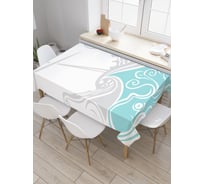 Прямоугольная скатерть JoyArty Нападение на корабль из сатена tc_22275_120x145