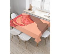 Прямоугольная скатерть JoyArty Женский тюрбан из сатена tc_36760_120x145