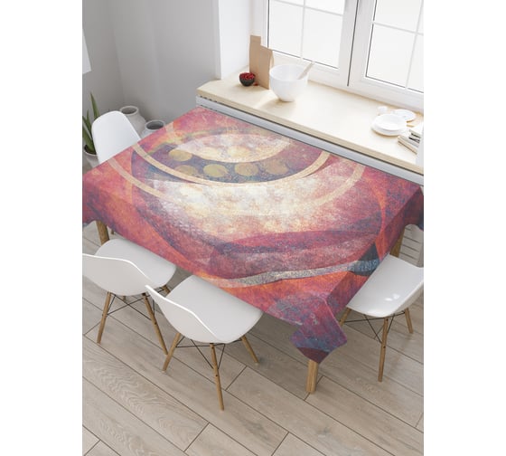 Прямоугольная скатерть JoyArty Геометрия космоса из сатена tc_36656_120x145 1