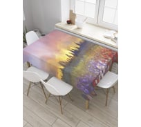 Прямоугольная скатерть JoyArty Долина весны из сатена tc_9184_120x145