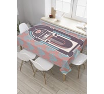 Прямоугольная скатерть JoyArty Ретро-проигрыватель из сатена tc_34578_120x145