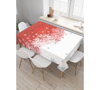 Прямоугольная скатерть JoyArty Снежная красота из сатена tc_21451_120x145