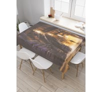 Прямоугольная скатерть JoyArty Путь вникуда из сатена tc_23064_120x145